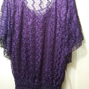 Purple Lace Top